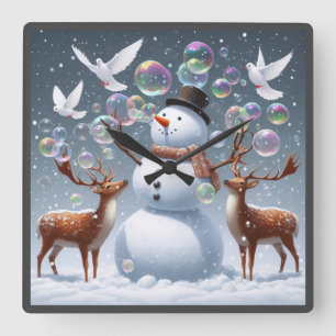 Bubbly Blizzard Clock