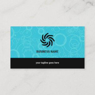 Bubbly Blue Business Card
