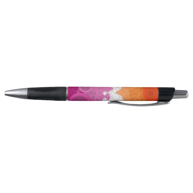 Bubbly Bohemian Groovy Abstract Lesbian Pride Flag (Bottom)
