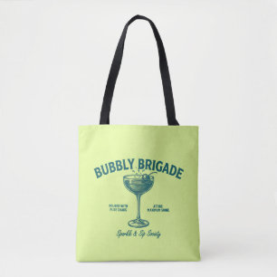 Bubbly Brigade Sparkle & Sip Society Tote Bag
