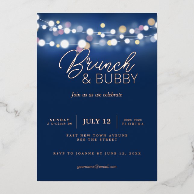 Bubbly & Brunch Elegant Champagne & Brunch  (Front)
