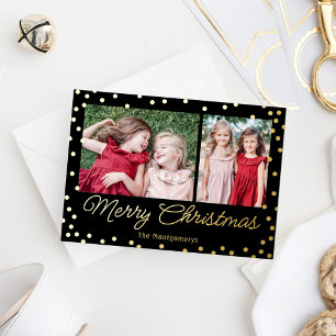 Bubbly Cheer Foil Holiday Card Christmas Card