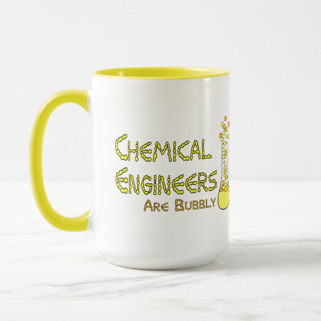Bubbly Chemical Engineers Mug (Left)