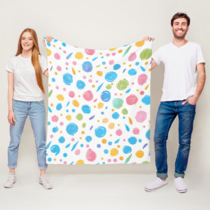 Bubbly Confetti Fleece Blanket