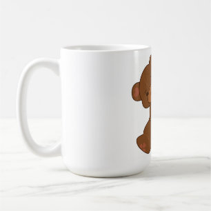 Bubbly Cute Bear Brown Colorway Coffee Mug