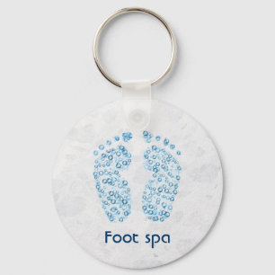 bubbly feet key ring