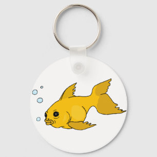 Bubbly Goldfish Key Ring