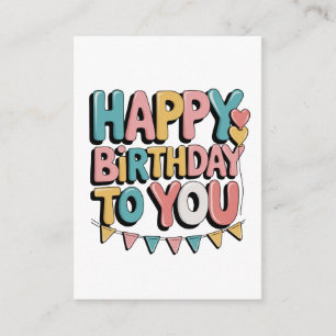 Bubbly Happy Birthday Enclosure Card