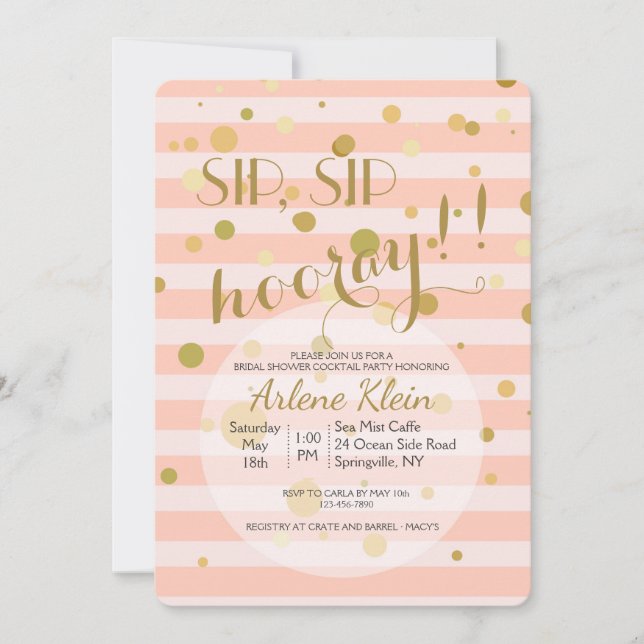 Bubbly Invitation (Front)