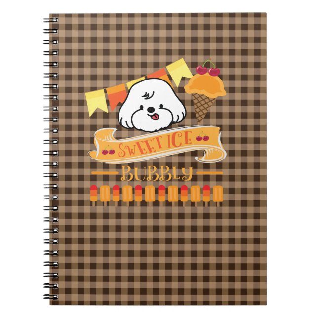 bubbly loves ice cream notebook (Front)