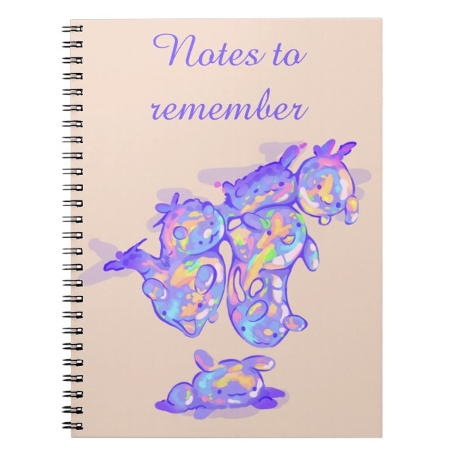 Bubbly notes to remember notebook (Front)