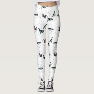 Bubbly Penguins Leggings (choose colour)