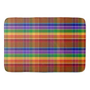 Bubbly Plaid AB Bath Mat