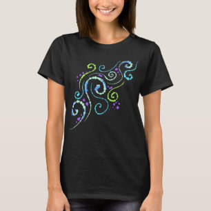 Bubbly Swirls Design Women's T-Shirt