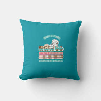 Bubbly travel with friends cushion