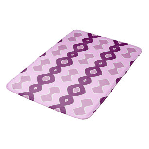 Bubbly Wave pink purple Bath Mat
