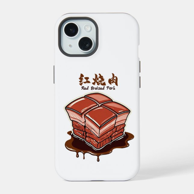 ​BubblyCuddle Red Braised Pork iPhone 15 Case (Back)