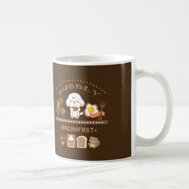 Bubbly's breakfast coffee mug (Right)