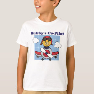 Bubby's Little Co-Pilot - Cute Aeroplane T-Shirt
