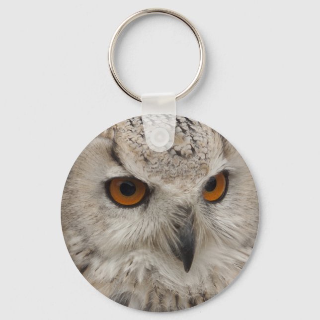 Bubo bubo sibiricus key ring (Front)