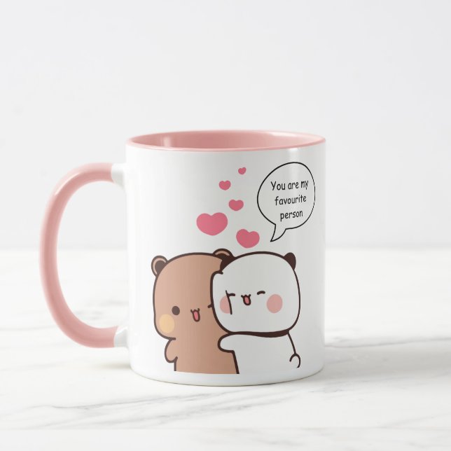 Bubu and Dudu Mug Personalised Couple Gift (Left)