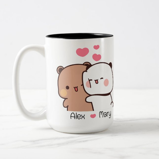 Bubu and Dudu Mug – Personalised Couple Gift (Left)