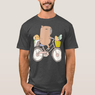 Bubu The Guinea Pig Biking Funny Animal T-Shirt