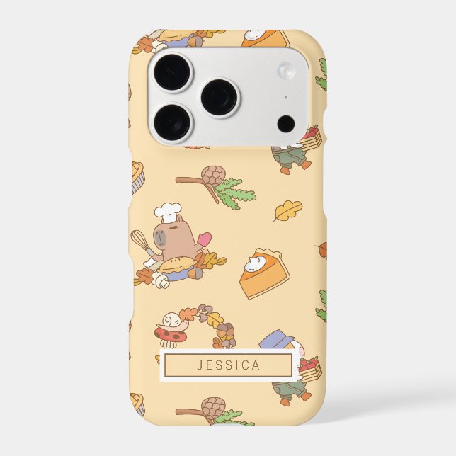 Bubu the Guinea Pig, Fall and Pie Pattern (Back)