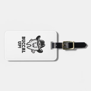 Buccal Up Dental Dentist Cowboy Teeth Funny  Luggage Tag