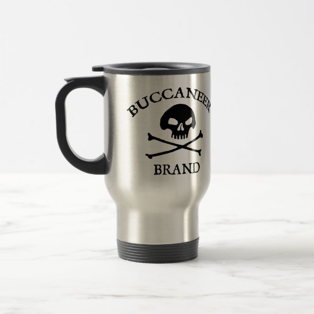 Buccaneer Brand Travel Mug (Left)