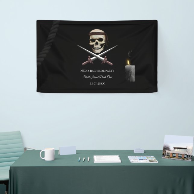 Buccaneer party Pirate themed birthday / bachelor  Banner (Tradeshow)