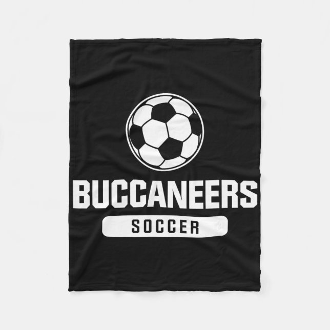Buccaneers Soccer For Elementary, Middle, And High Fleece Blanket (Front)