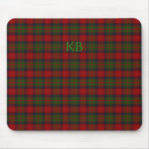 Buccleuch Official Tartan with monogram / name Mouse Mat