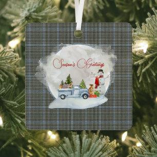 Buccleuch Original Scottish Tartan  Metal Tree Decoration