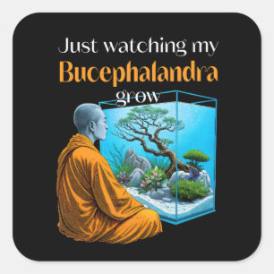 Bucephalandra Zen – A Meditative Aquascaping Square Sticker