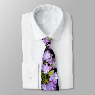 Buch of Many Petaled Purple Flowers Tie