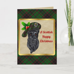 Buchan Badge & Tartan Personalised Xmas Card