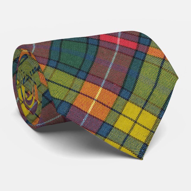 Buchanan Ancient Tartan Pattern Tie (Rolled)