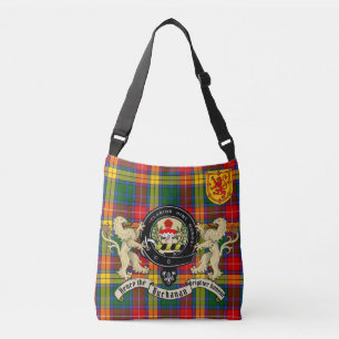 Buchanan Clan Badge & Tartan  Crossbody Bag
