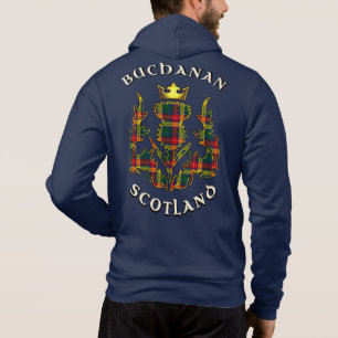 Buchanan Clan Badge & Tartan w/Motto Hoodie