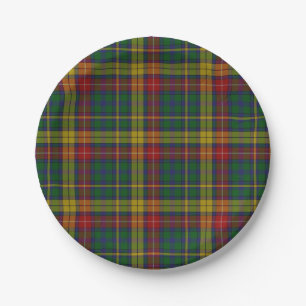 Buchanan Clan Tartan Plaid Paper Plate