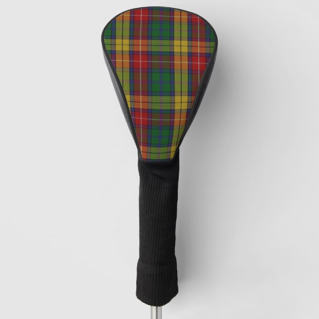 Buchanan Clan Tartan Plaid Pattern Golf Head Cover (Front)
