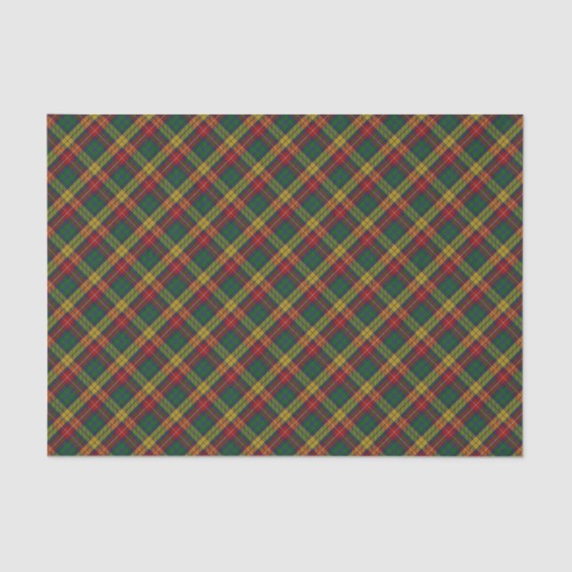 Buchanan Clan Tartan Plaid Pattern Tissue Paper (Front)