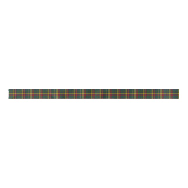 Buchanan Clan Tartan Plaid Ribbon Satin Ribbon (Front)