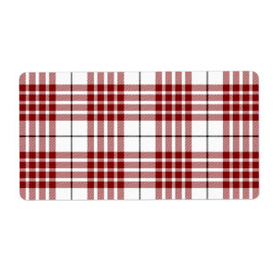 Buchanan clan tartan red white plaid