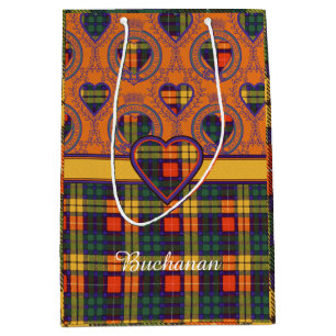 Buchanan Family clan Plaid Scottish kilt tartan Medium Gift Bag