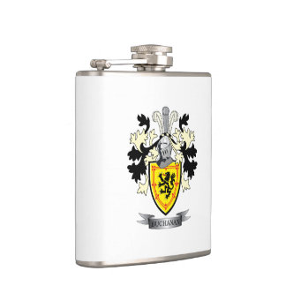 Buchanan Family Crest Coat of Arms Hip Flask