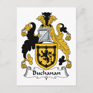 Buchanan Family Crest Postcard