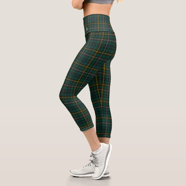 Buchanan Hunting #2 Tartan Capri Leggings (Left)