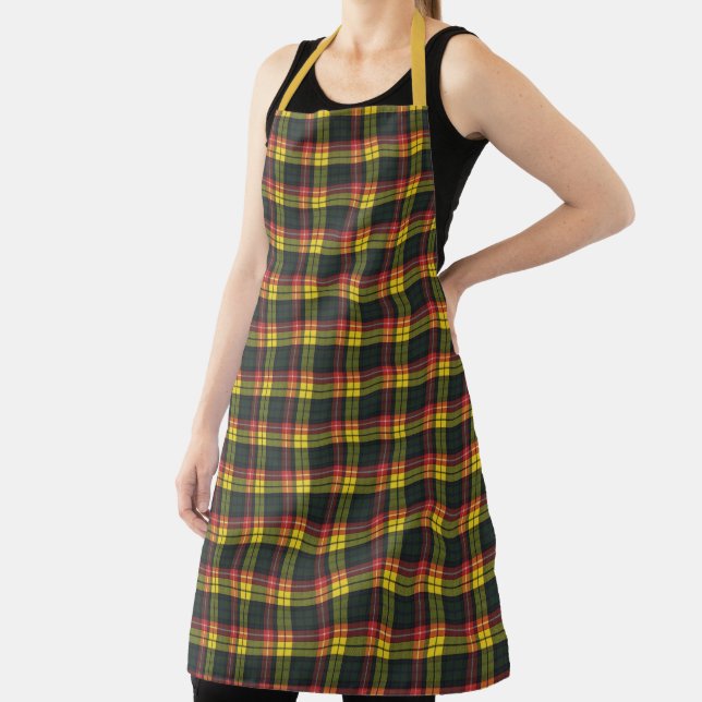 Buchanan Modern Original Scottish Tartan Apron (Insitu)